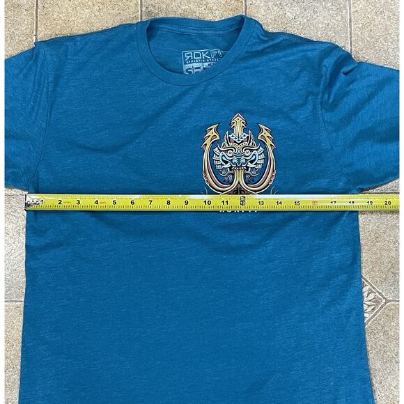 Rokfit Athletic Streetwear T-shirt Medium Face Any Challenge Conquer Any Fear - Picture 3 of 6